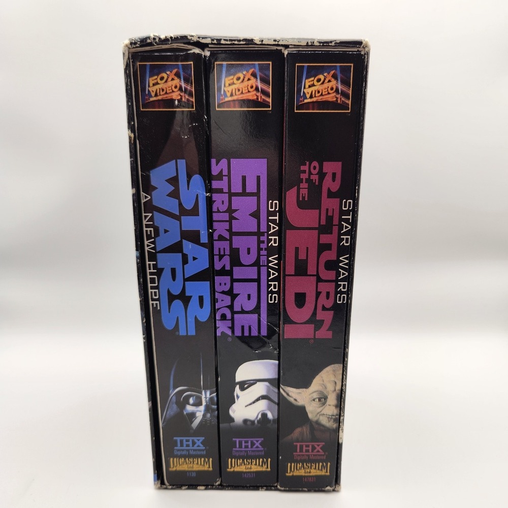 Star Wars Trilogy Giftpack VHS 1995 Testes & Working